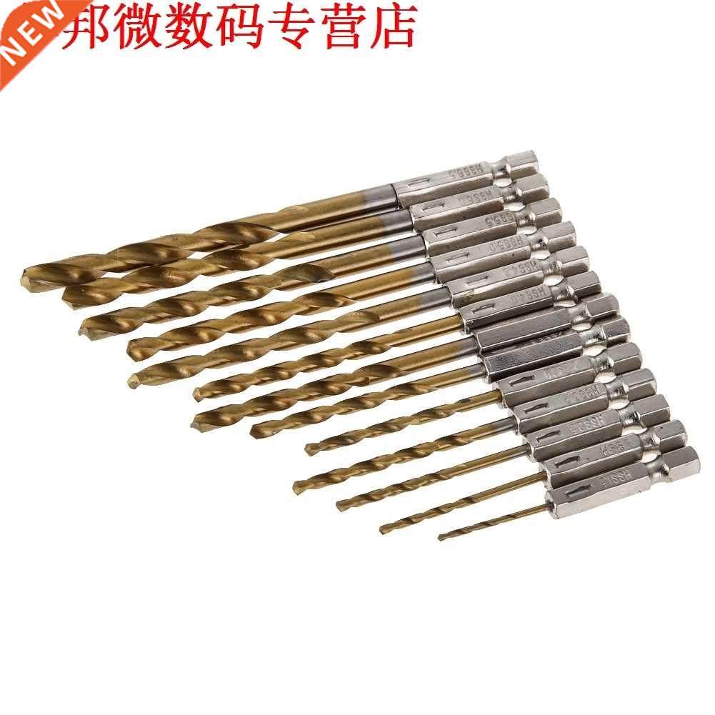 13pcs Snelheid Staal Twist Hand Boor Werken Tool Bit Voor Ho