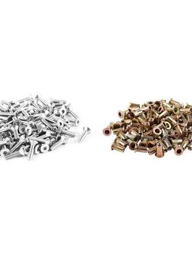 M3X9mm Countersunk Head Blind Rivet Nuts 100Pcs with 100Pcs