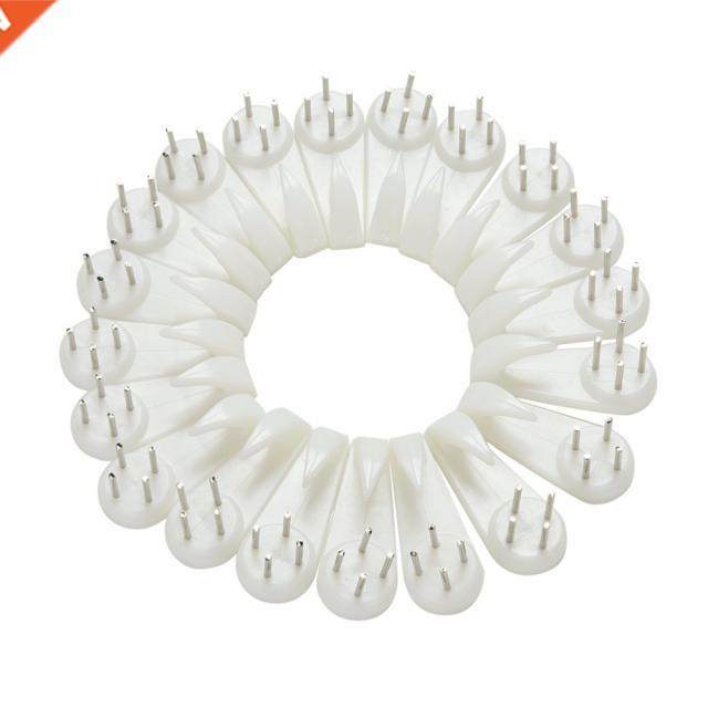 White Plastic Hard Picture Frame Wall Hooks Mirror Gadgets H