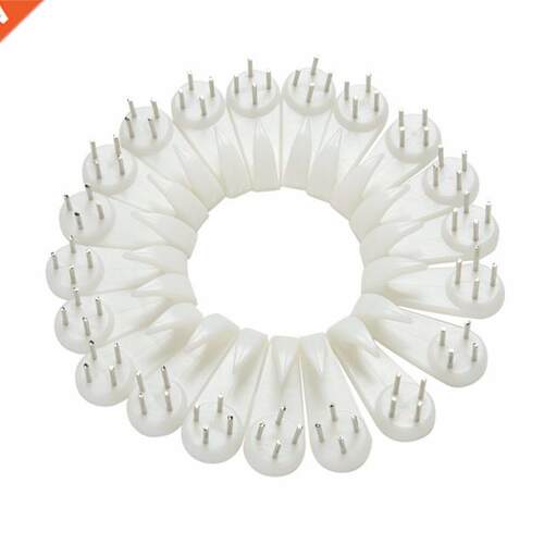 White Plastic Hard Picture Frame Wall Hooks Mirror Gadgets H