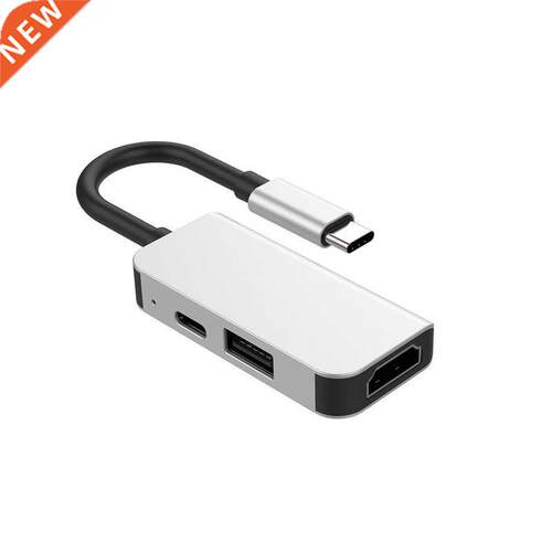 USB Type C 3.1 to HDMI-compatible USB 3.0 Dock Hub 3 In 1 US