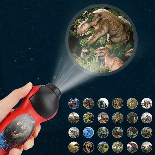 Dinosaur Shark Projector Night Study Learning Toy Flashlight
