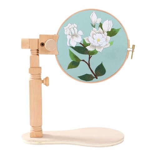 Wooden Portable Desktop Round Embroidery Frame Cross Stitch