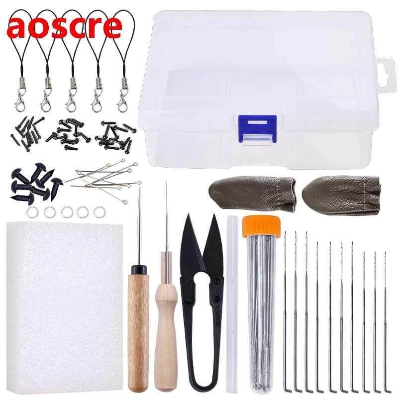 54Pcs DIY Felting Tools Felt Kit with Needle Crt Kit Sciss