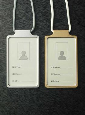 Apple worker IC ID card holder with neck strap in special