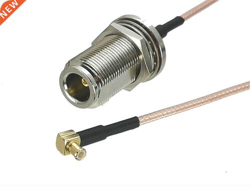 RG316 N Female jack Bulkhead to MCX Male plug Right angle Co