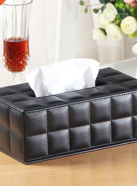Room Ktchen Car PU Leather Tssue Box Holder Napkn Paper C