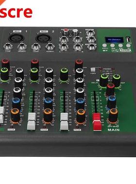Bluetooth Portable Audio Mixer USB DJ Sound Mixing Console M
