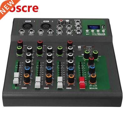 Bluetooth Portable Audio Mixer USB DJ Sound Mixing Console M