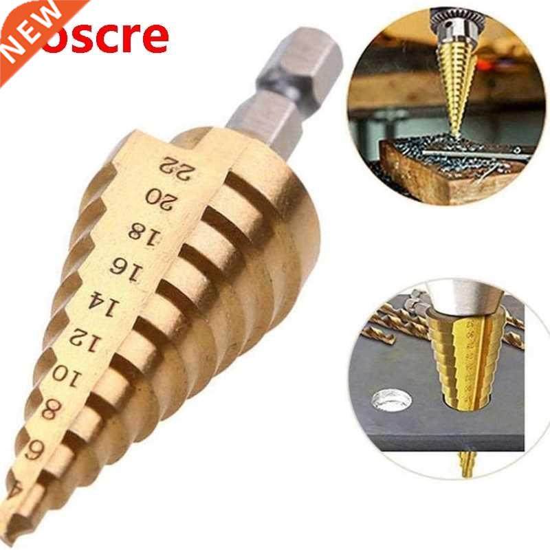 Tool Drill Step Titanium Speed Coated Steel Cone Hole Cutter