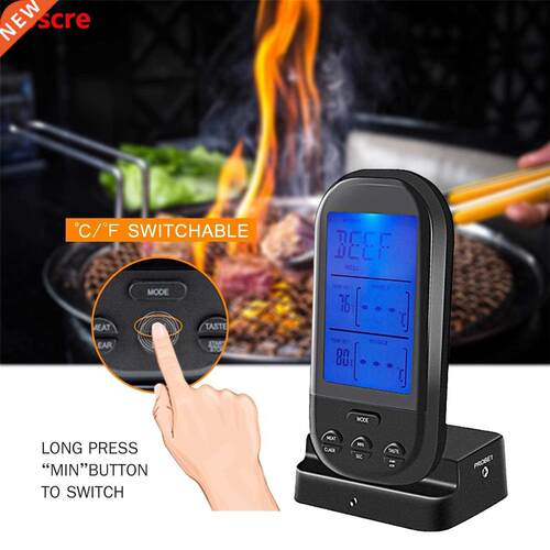 Wireless Meat Thermometer Grilling with Dual Probe Food Coo