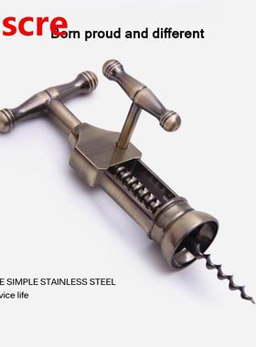 Cork Wine Opener Creative Bottle Metal Opener Antique Vintag