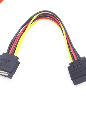 SATA 15 Pin Male To 2 SATA 15 Pin Female 15Pin Power Cable H
