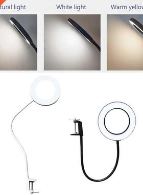 8X LED Magnifying Desk Lamp with Clamp 3 Color Modes 23&quot