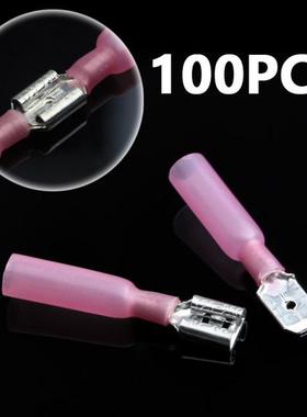 100PCS/50Pirs Red Het Shrink Connectors Spde Mle/Femle