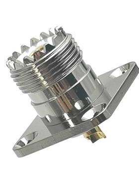 1pcs UHF SO239 Femle Jck 4-Holes Flnge Connector Solder C