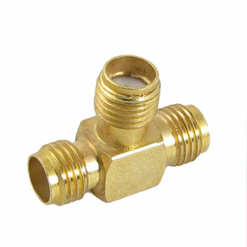 SMA Female to Two SMA Female Triple T RF Adapter 3 way Split
