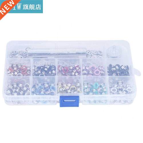 300sets 5mm 10 Colors Eyelet Grommet Washer with 3pcs Handwo
