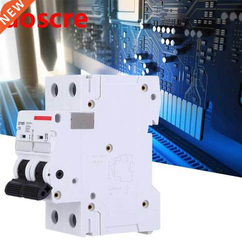 2P AC MCB mini circuit breaker GYM9-C65 400V 50/60Hz 6A 10A