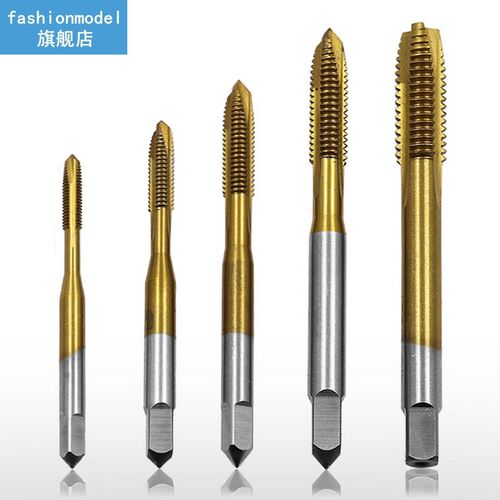 Titanium Coated Thread Tap Drill Metric Hss Spiral Fluted Ma
