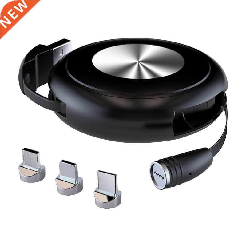 1 Pc Retractable Magnetic Charging Cable Multi-Function Fast