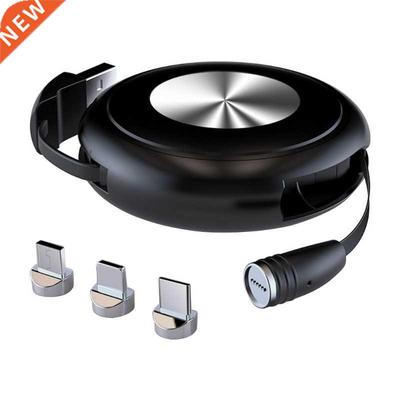 1 Pc Retractable Magnetic Charging Cable Multi-Function Fast