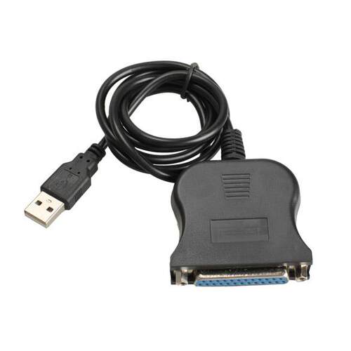New USB 1.1 to DB25 Female Port Print Converter Cable LPT US