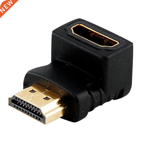 HDMI-compatible Male to Female Right Angle Connector Adapter
