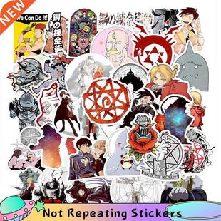 10/50pcs/pack Fullmetal Alchemist Cartoon Anime Stickers Fo