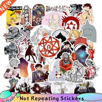10/50pcs/pack Fullmetal Alchemist Cartoon Anime Stickers Fo