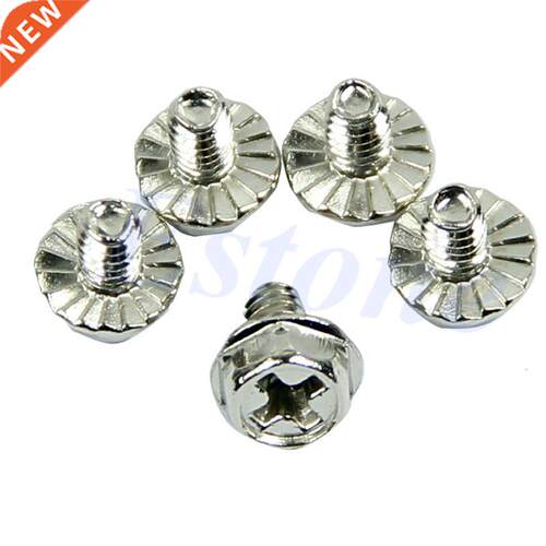 100pcs Toothed Hex 6/32 Computer PC Case Hard Drive Motherbo