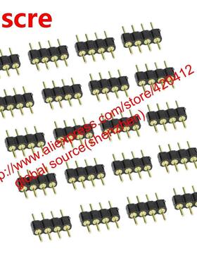 100pcs/lot,4pin RGB needle connector for RGB led strip 4pin