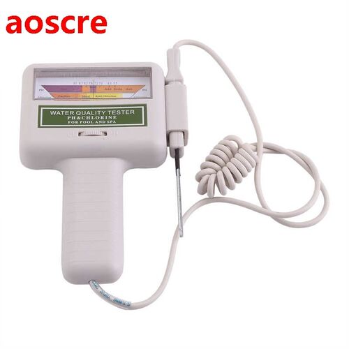 Portable Water Quality Monitor pH Tester Chlorine Meter Swim
