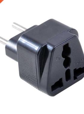 2 Pins Universal UK/US/EU/AU to EU Power Adapter Brasil Isra