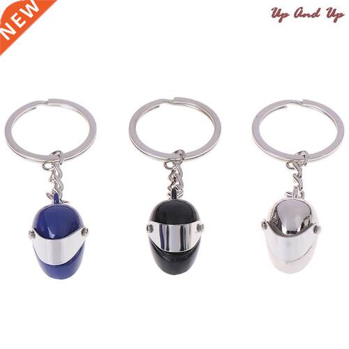 1 PC Motorcycle Safety Helmet Keyring Moto Crash Helmet Car