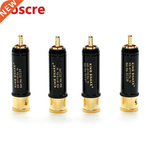 Kng snake KS-0110Cu 24K Gold plated H-End RCA plug connect