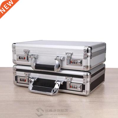 Portable Aluminum Hard Case Passwords ToolBox Black / Silver