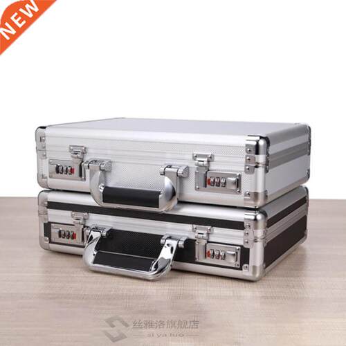 Portable Aluminum Hard Case Passwords ToolBox Black / Silver