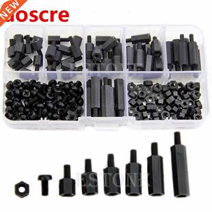 M3 Nylon Black Hex M-F Spacers/ Nuts /Screws Assorted Kit, S