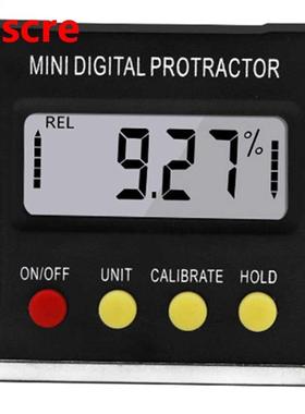 Black Mn Dgtal Protractor Electronc nclnometer Angle