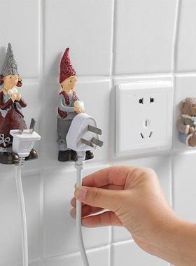 Resn Socket Power Hook Storage Rack Strong Stcky Hook Plug