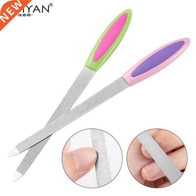 Double Sides Metal Nail Art File Buffer Grinding Rod Scrub