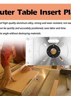 KKMOON Router Table Insert Plate Aluminum Trimming Machine E