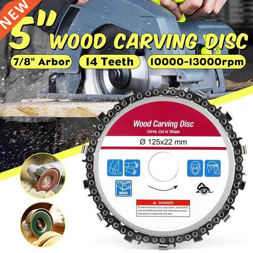 5 Inch 14 Tooth Grinding Machine Woodworking Disc 125x22mm A