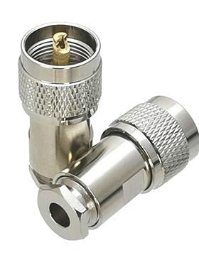 1Pcs Connector UHF PL259 Male Plug Clamp RG8X RG-8X LMR240 R