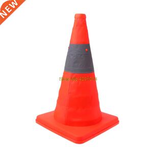 42cm Folding Road Safety Warning Sign Traffic Cone Orange Re