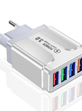 48W USB Charger 4 Ports Quick Charge 3.0 4.0 Universal Wall