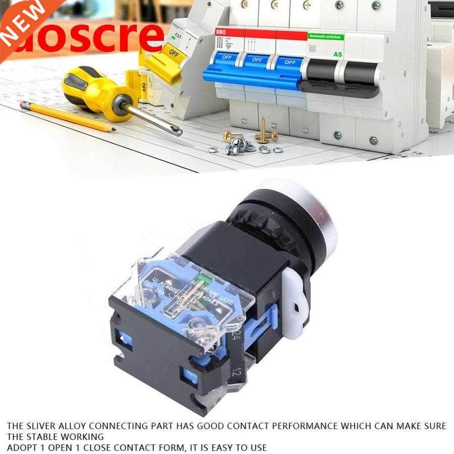 10Pcs BEM8-11 22mm Momentary Metal Push Button Switch Autom