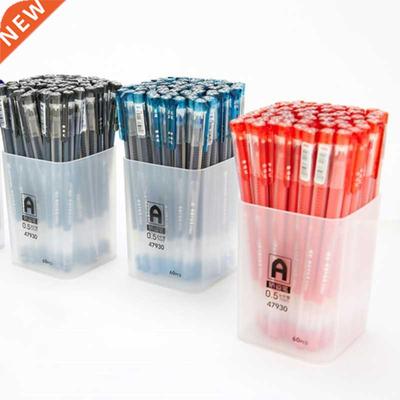 60 Pcs/Set 0.5mm Roller Ball Gel Pens Ballpoint Pen Writing