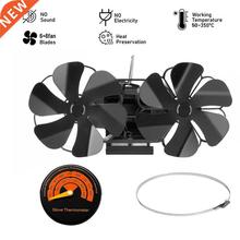 12 Blades Wall-mounted Home Fireplace Fan Heat Distribution